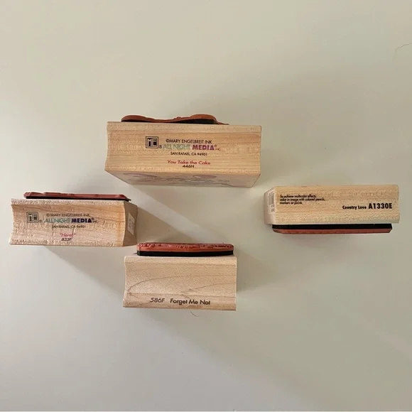 Mary Engelbreit Ink Stamps (3) and LOVE Ink Stamp - Picture 3 of 15